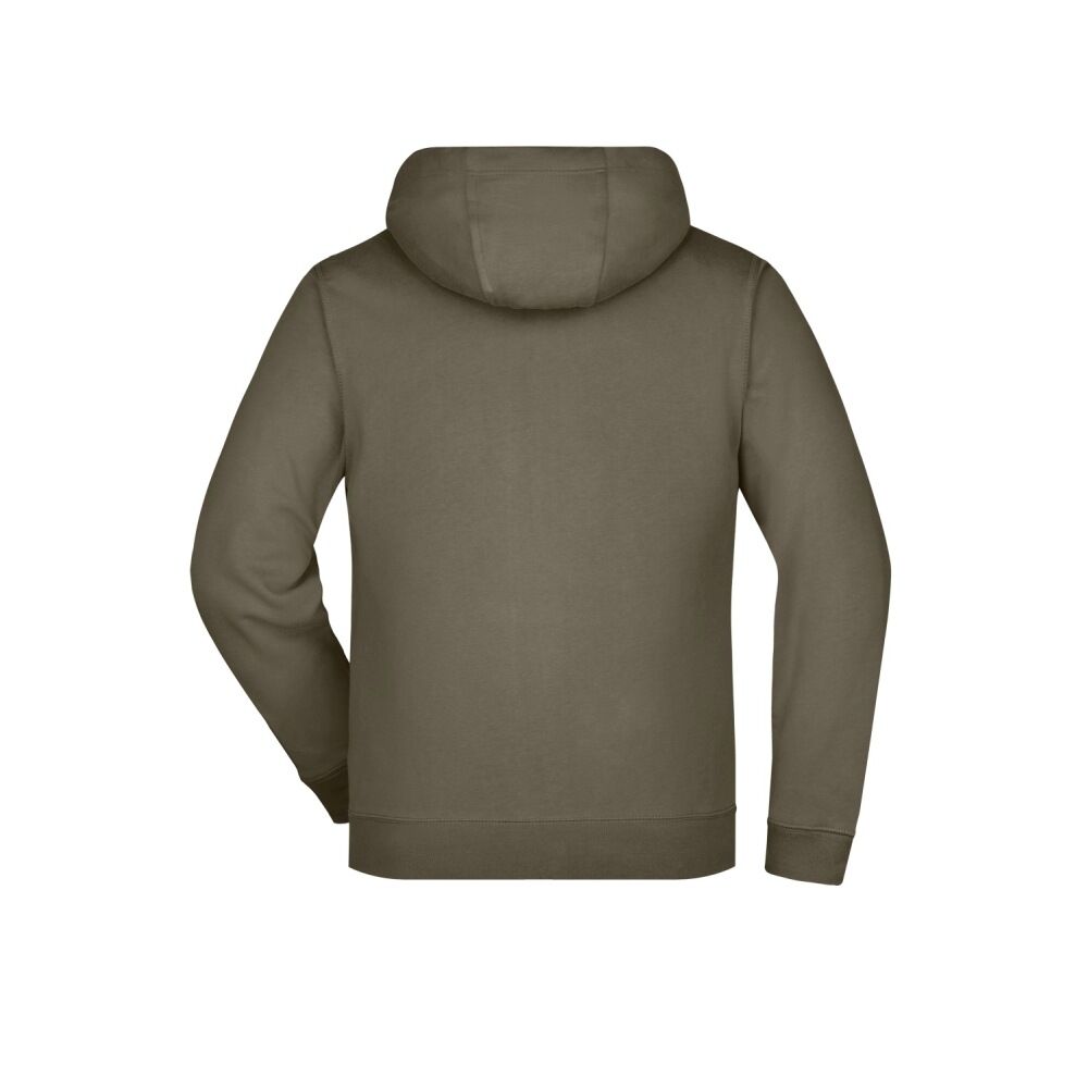 Kapuzen-Sweatjacke Doubleface "JN355" in olive, 3XL - Thumbnail 2