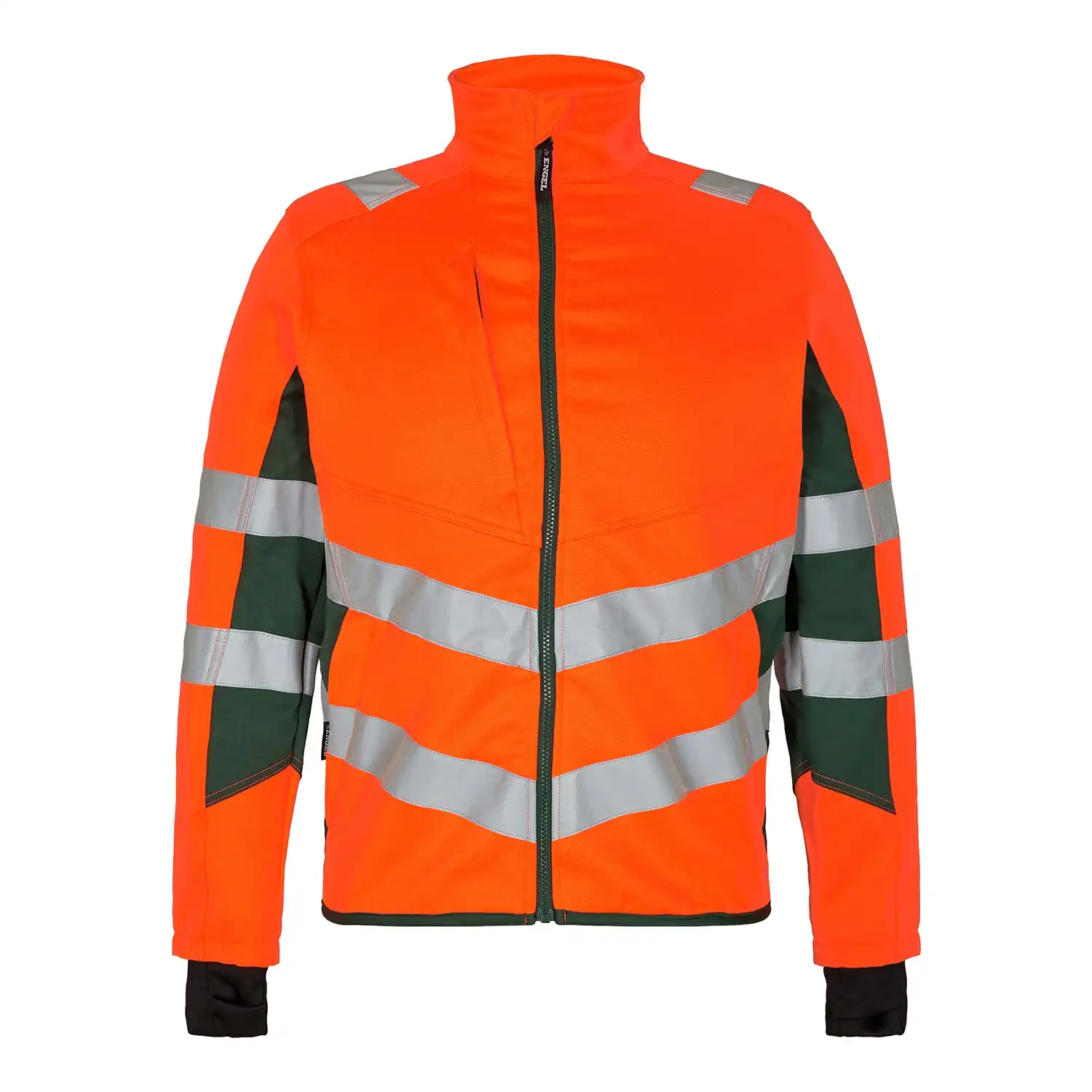 Warnschutz Stretch Bundjacke "1544-314" Safety in orange/grün, L - Thumbnail 1