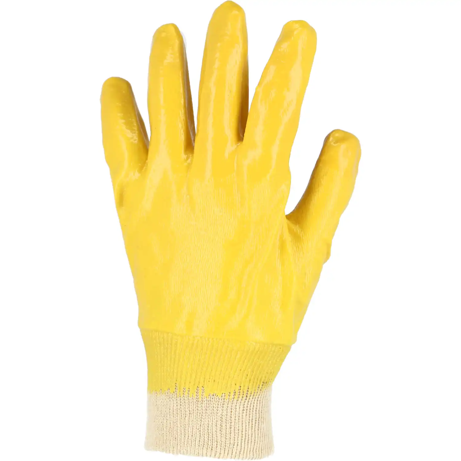 Nitril Baumwoll Arbeitshandschuhe "3400V" gelb vollbeschichtet in 10 (XL) - Thumbnail 1
