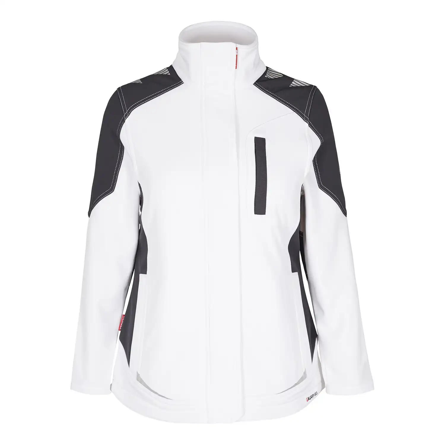 Damen Softshelljacke "8815-229" Galaxy in weiß/grau, L - Thumbnail 1