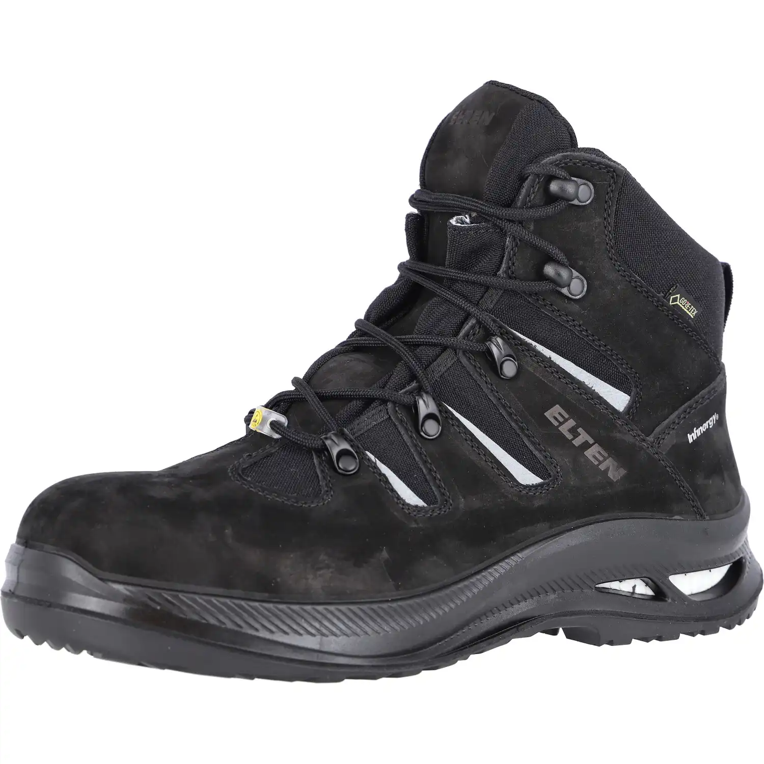 Sicherheitsstiefel S3 "NELSON XXG BLACK MID" ESD WELLMAXX in 44 - Thumbnail 1