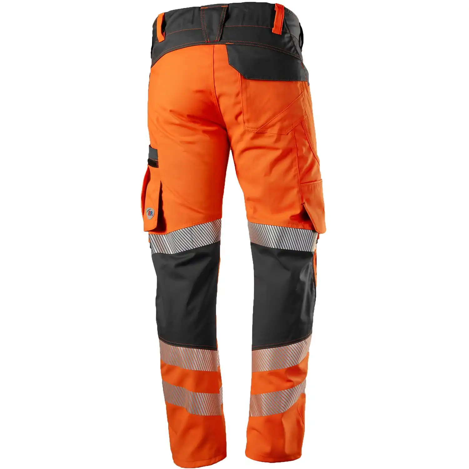 Warnschutz Stretch Bundhose "2040-844" in warnorange/anthrazit, 54 - Thumbnail 2