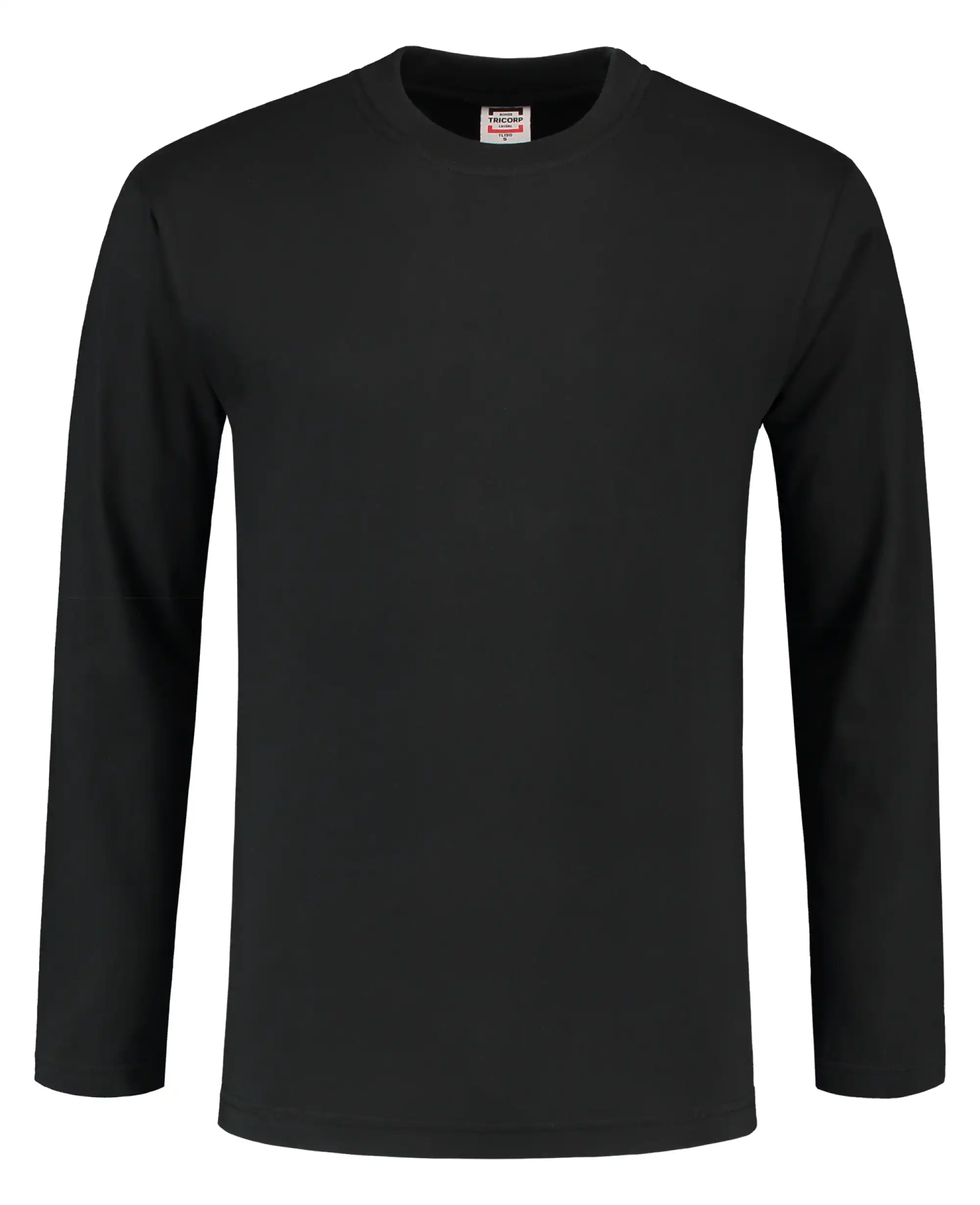 Langarmshirt "101015" Casual in black, L - Thumbnail 1