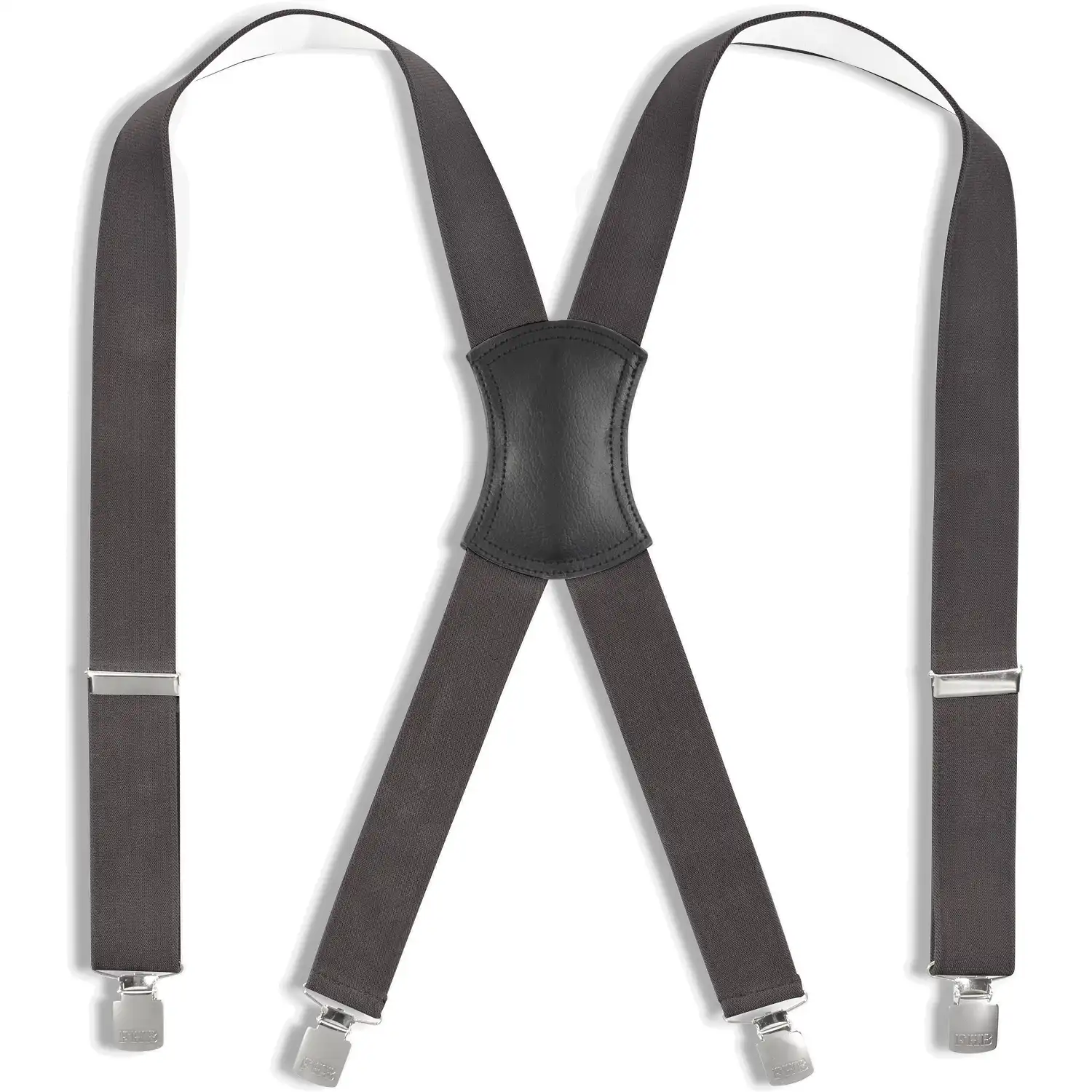 Hosenträger mit Stahlclipsen "ACHIM" 120cm in grau - Bild 1