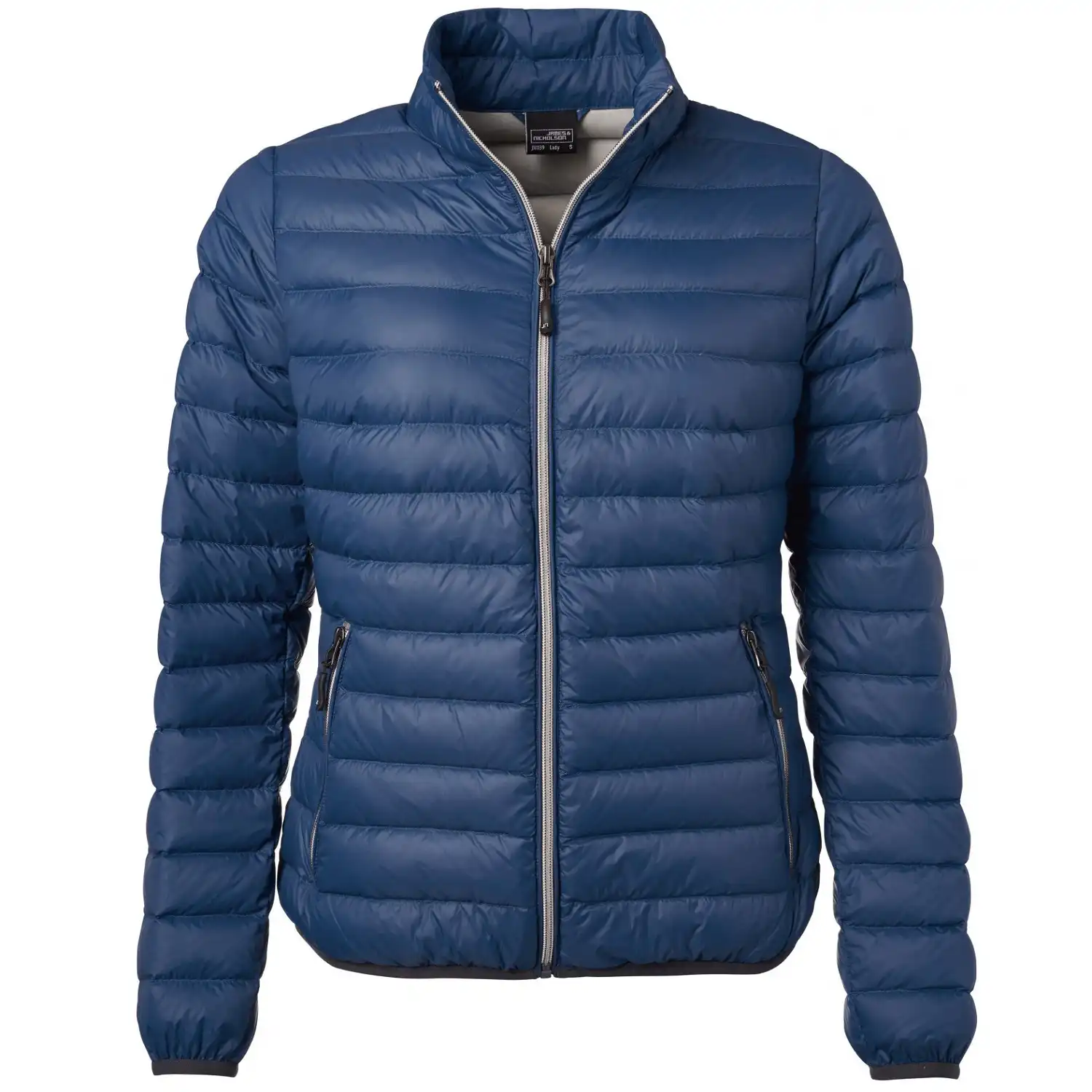 Damen Daunenjacke "JN1139" in indigo-blue/silver, XXL - Bild 1
