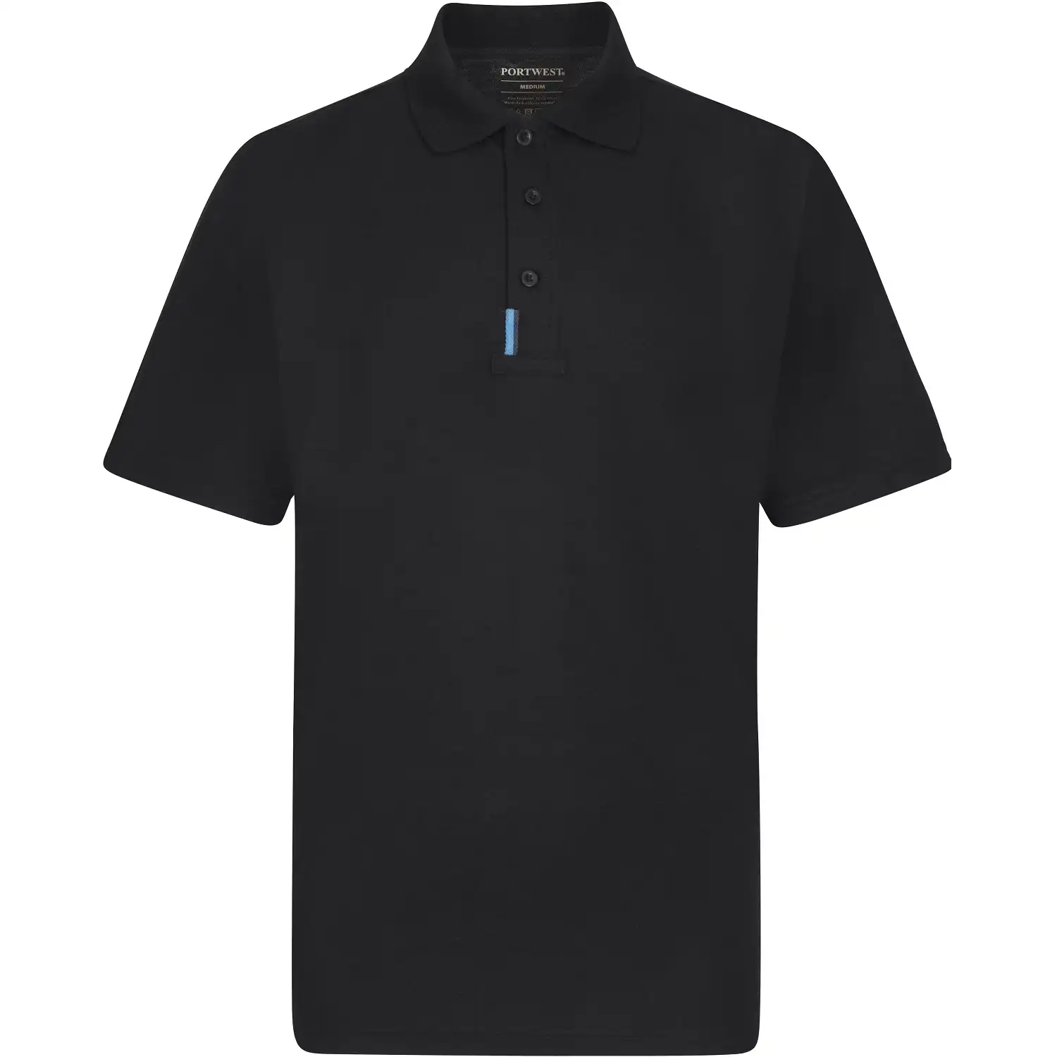 Polo-Shirt "T720" WX3 in schwarz, L - Thumbnail 1