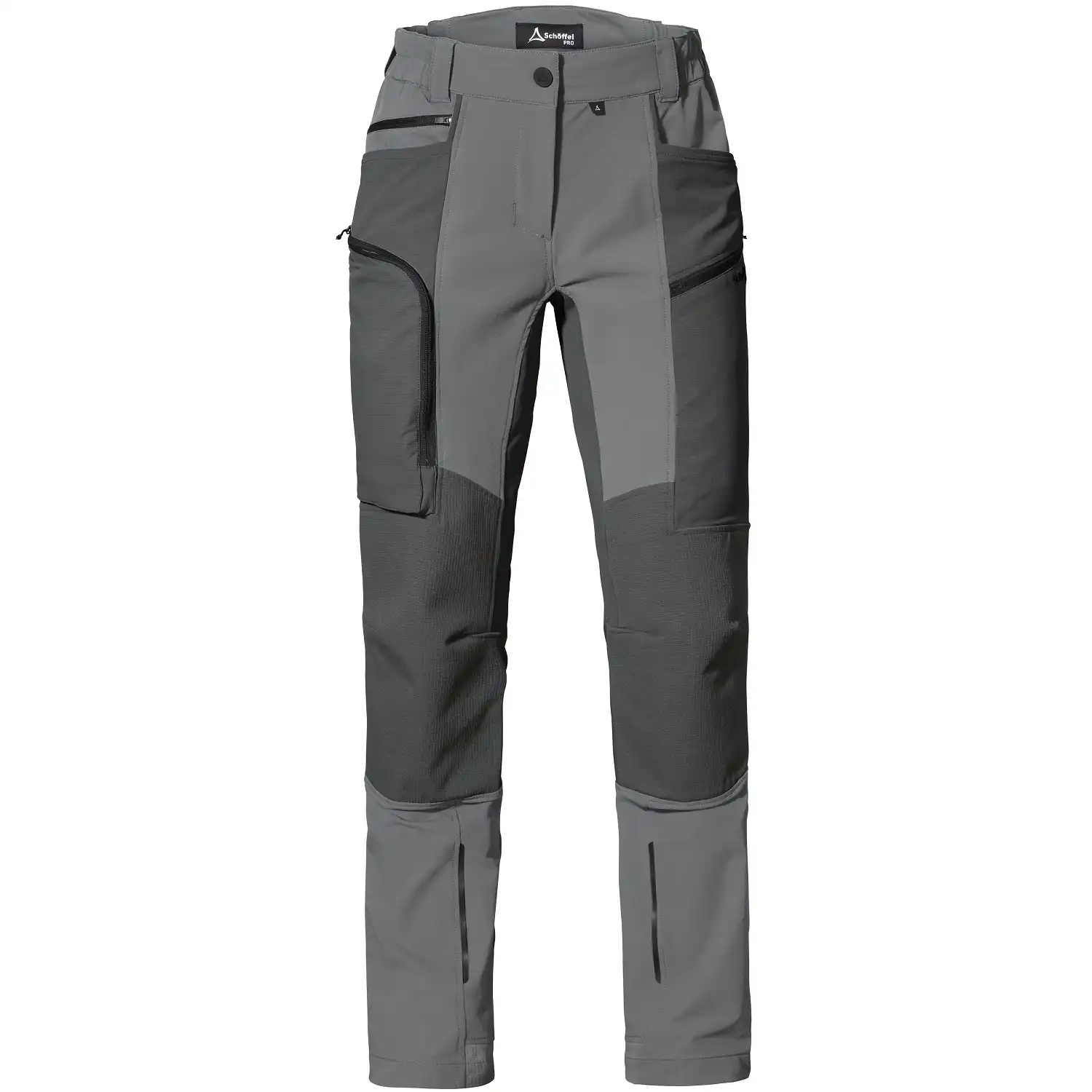 Damen Stretch-Bundhose "MASCHINE" in grau, 38 - Bild 1