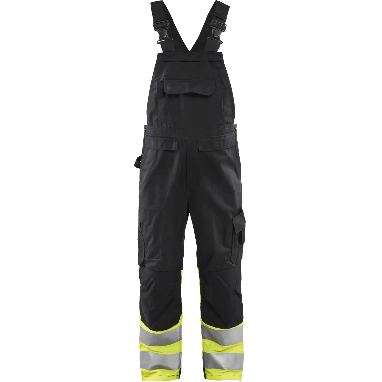 Warnschutz Latzhose "2662" in schwarz/gelb, C48 - Thumbnail 1