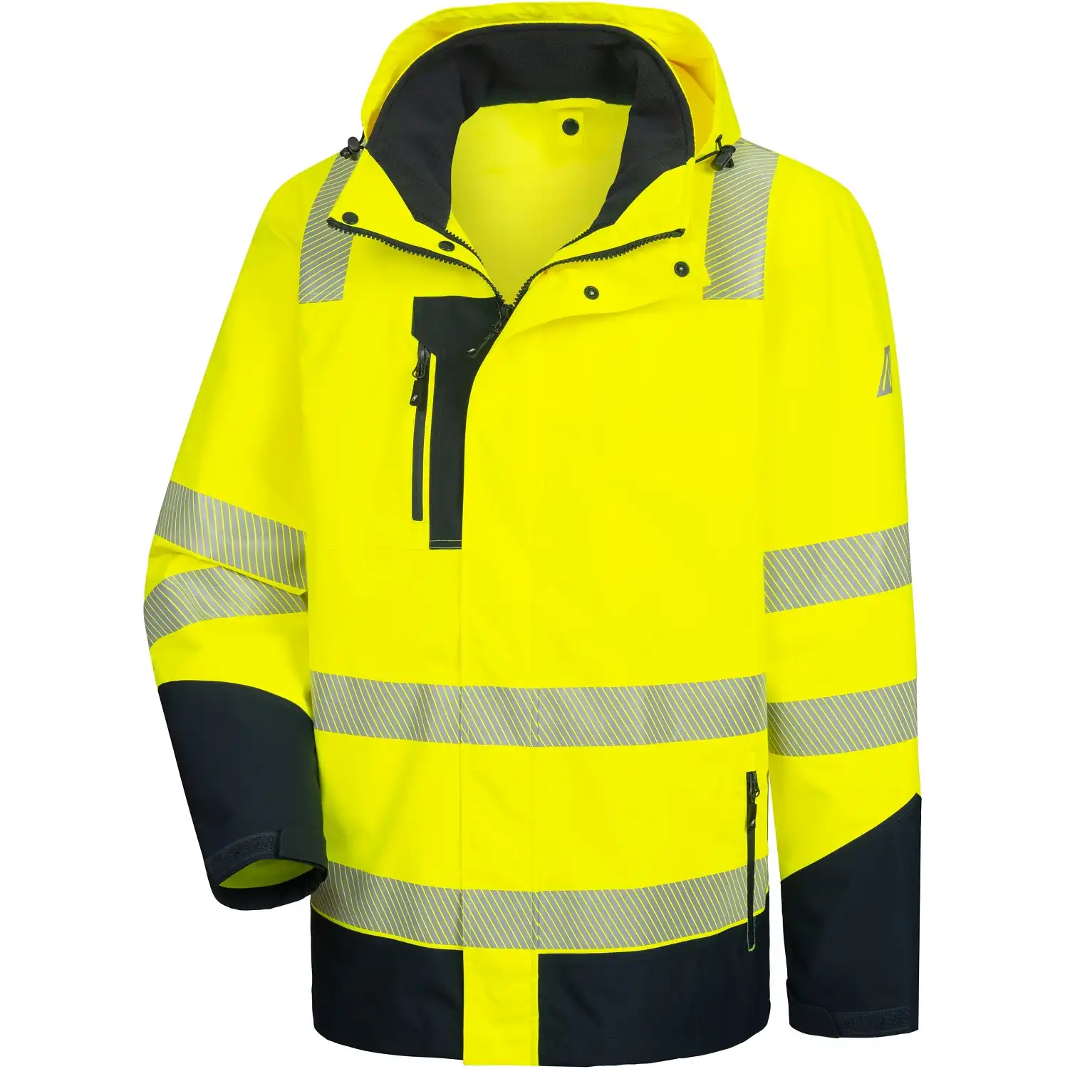 Warnschutz Winterjacke 6-in-1 "MOTION TEX VIZ PLUS" in gelb/marine, L - Thumbnail 3