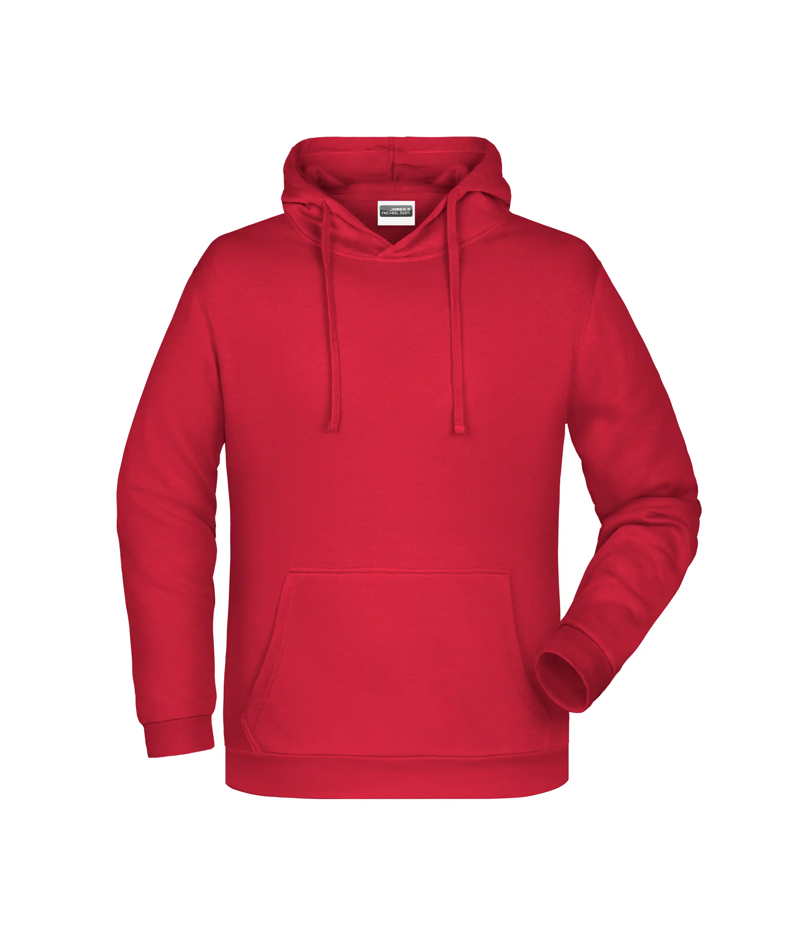 Herren Basic Hoody Men "JN796" in red, M - Thumbnail 1