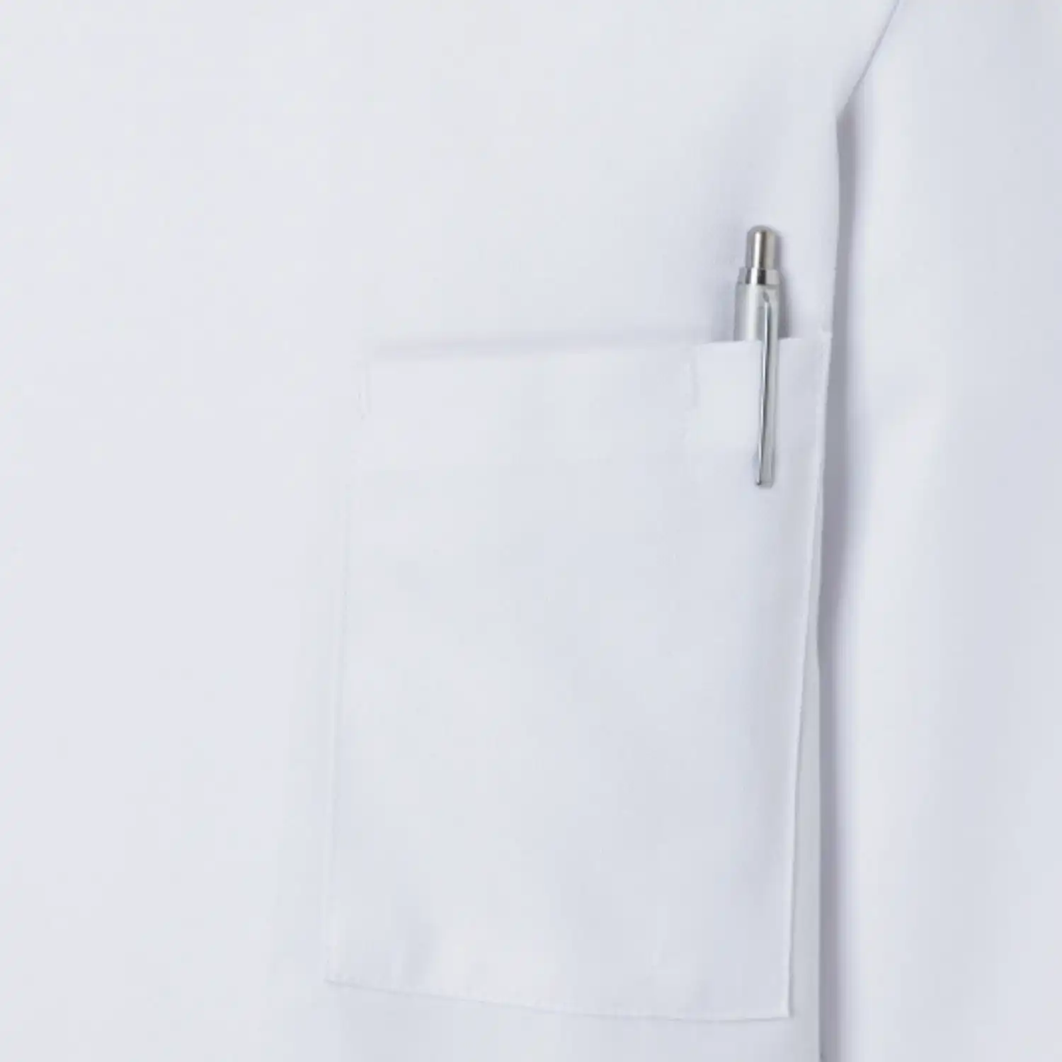 Herren Kochjacke Lars "JM 14" in 48, Weiß - Thumbnail 5