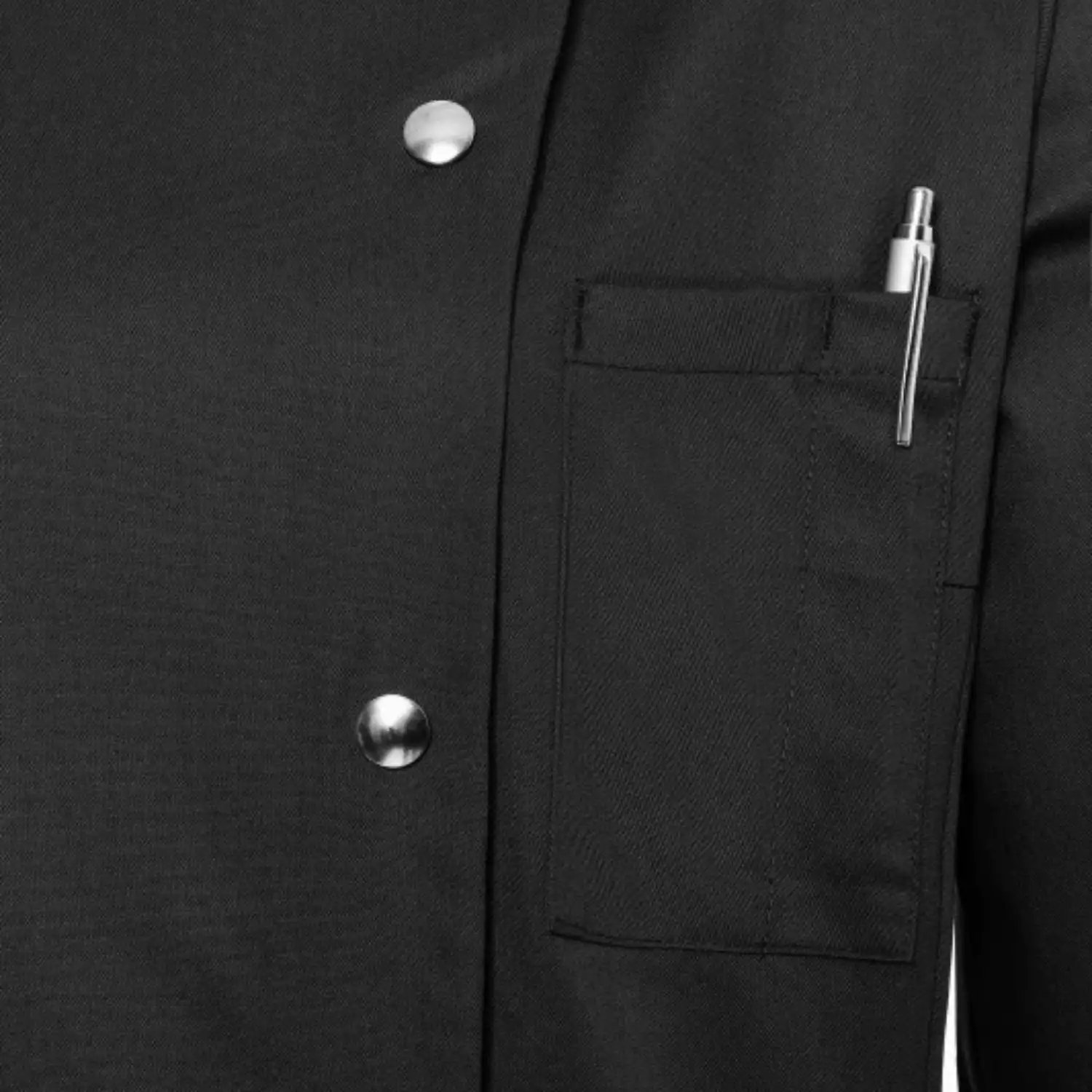 Damen Kochjacke Larissa "JF 3" in schwarz, 48 - Thumbnail 5