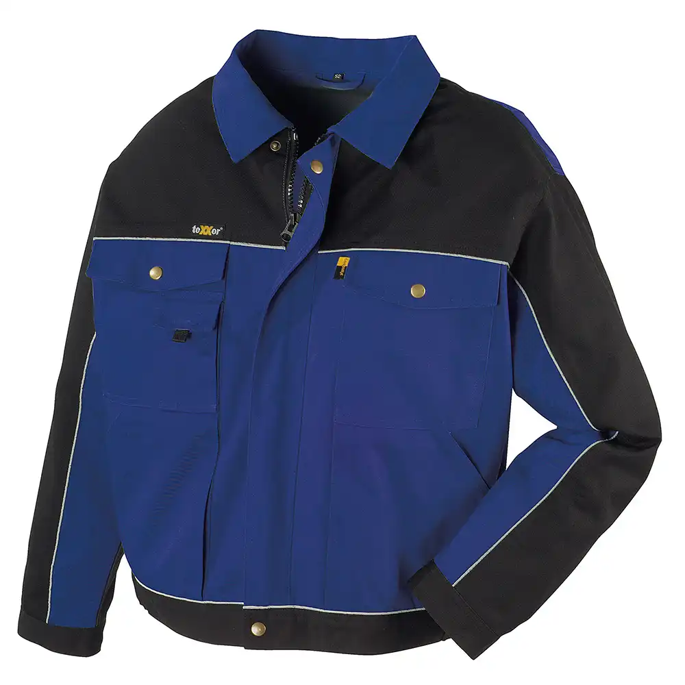 Bundjacke "RIO" Canvas 320g/m²  in kornblau/schwarz, XL - Bild 1