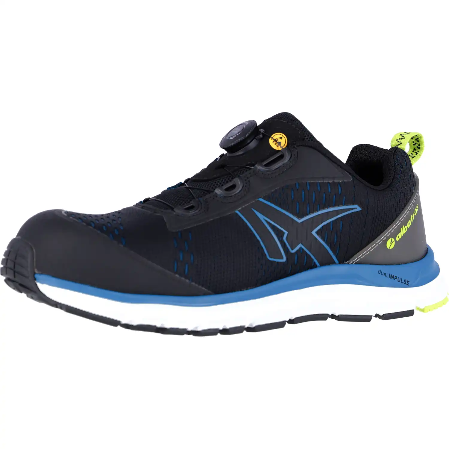Sicherheitshalbschuhe S1P "AER55 IMPULSE BLACK BLUE QL LOW" in 36 - Thumbnail 1