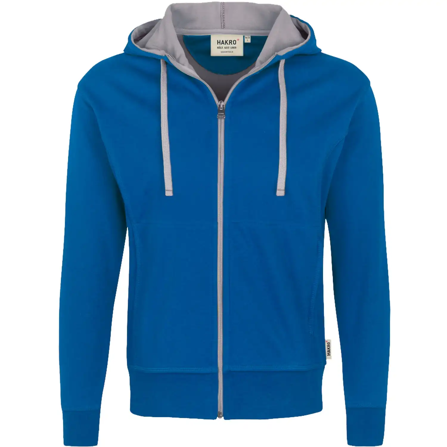 Kapuzen-Jacke Bonded 455 in royalblau/silber, L - Bild 1