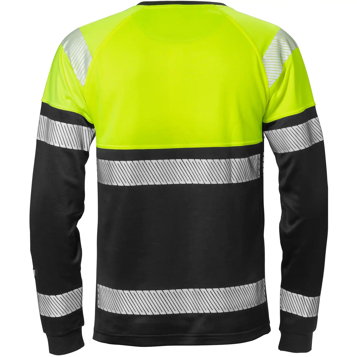 Warnschutz Langarmshirt "7519 THV" Stiby UV-Schutz in gelb/schwarz, XL - Thumbnail 2
