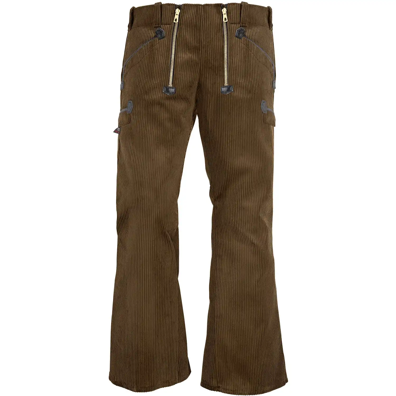 Zunfthose Trenkercord mit Schlag "ALFONS" in olive, 84 - Thumbnail 1