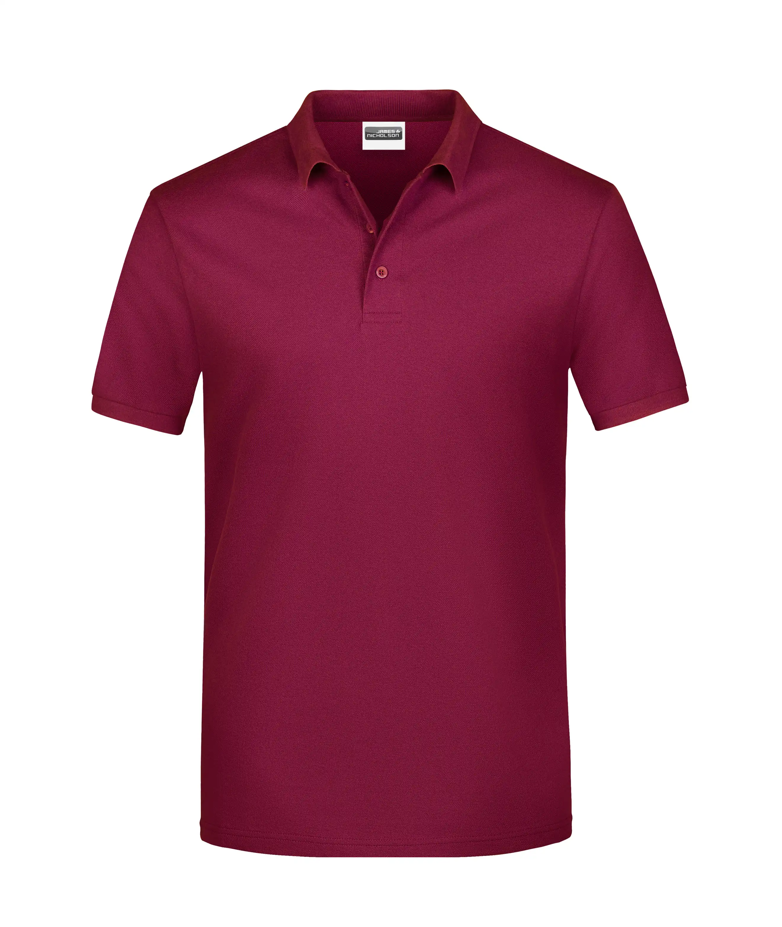 Basic Polo-Shirt "JN792" in wine, L - Bild 1