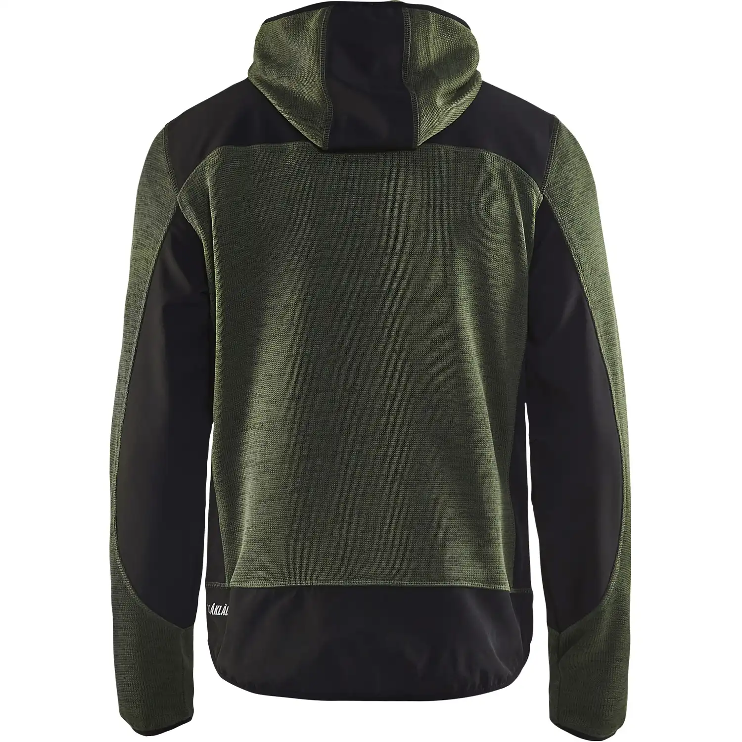 Strickjacke "4930" mit Softshell in armygrün/schwarz, M - Thumbnail 2