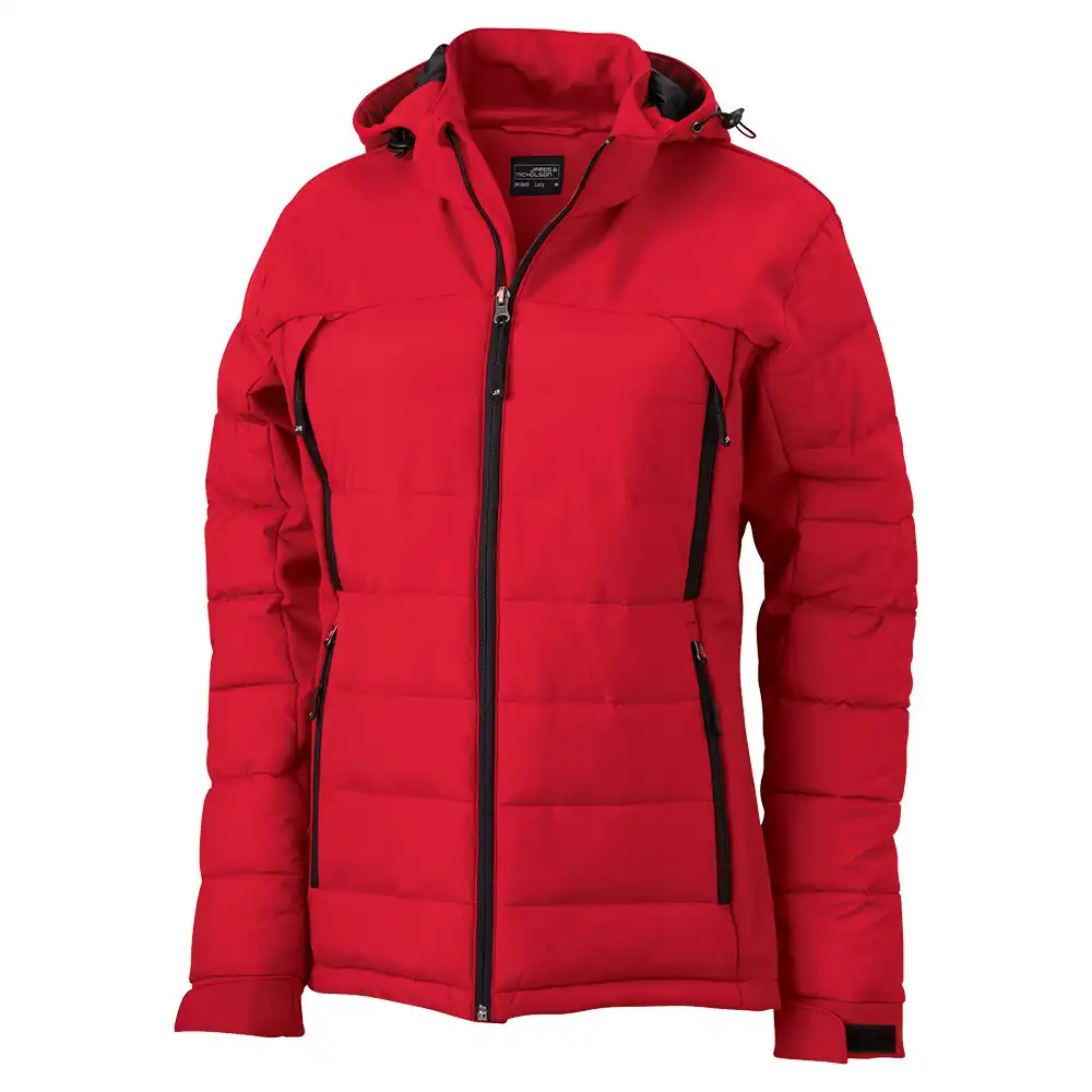 Damen Outdoor Hybridjacke "JN1049" in red, L - Thumbnail 1