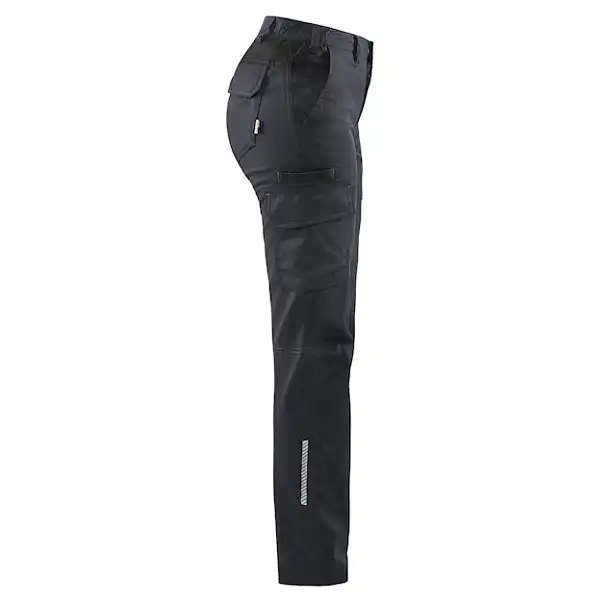 Damen Stretch Bundhose "7144" Industrie in mittelgrau/schwarz, C42 - Thumbnail 4