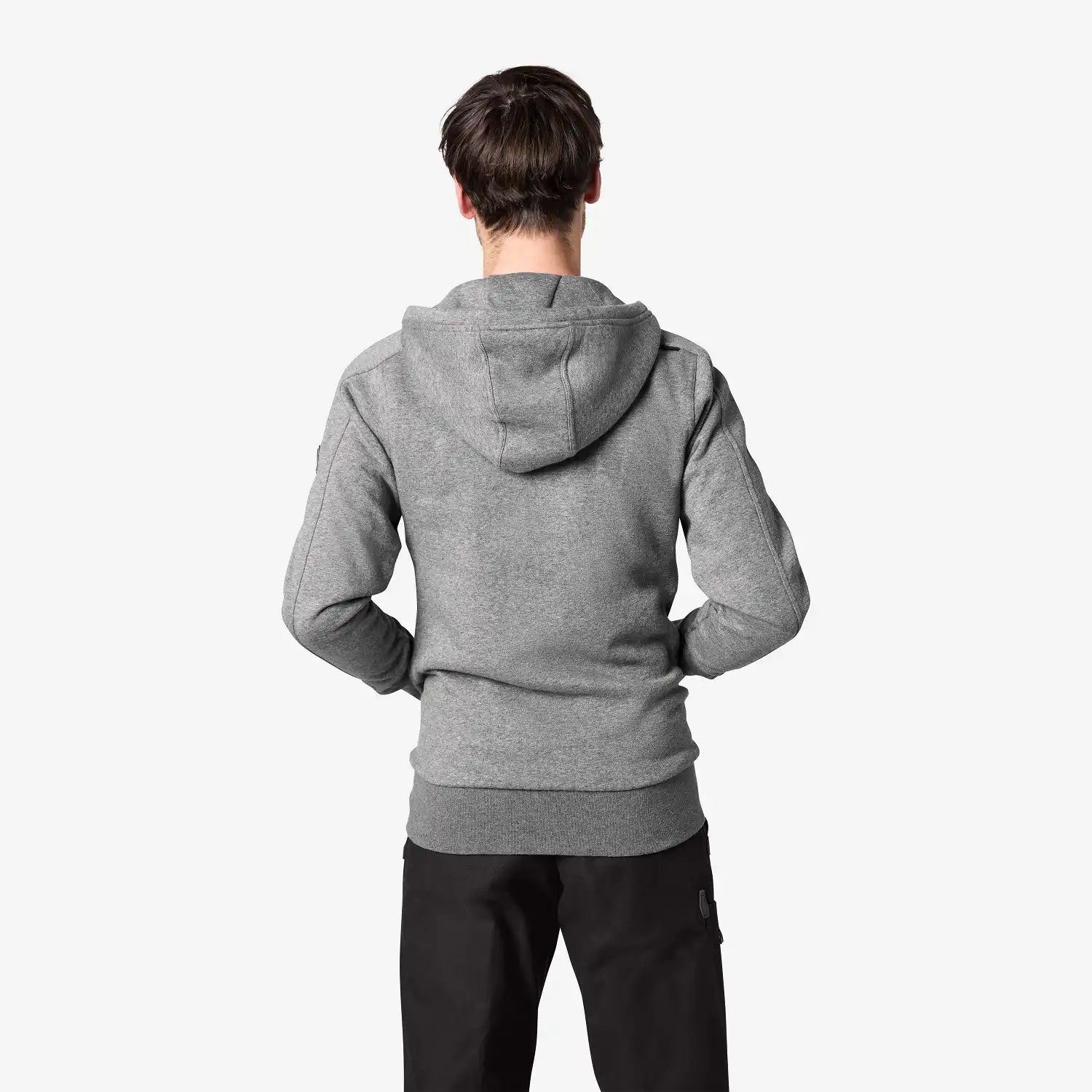 Kapuzen-Sweatjacke "BENNO" grau in XL - Thumbnail 2