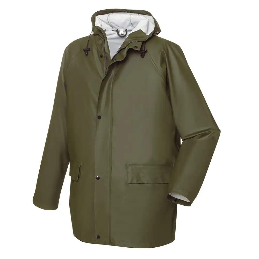 PU-Regenjacke "LIST" in olive, L - Thumbnail 1