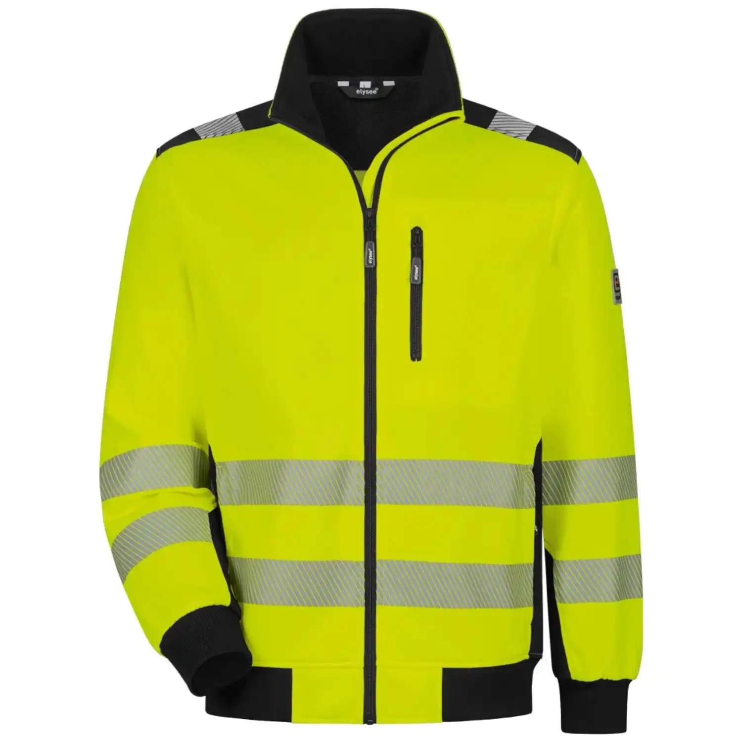 Warnschutz-Sweatjacke in gelb, L - Thumbnail 1