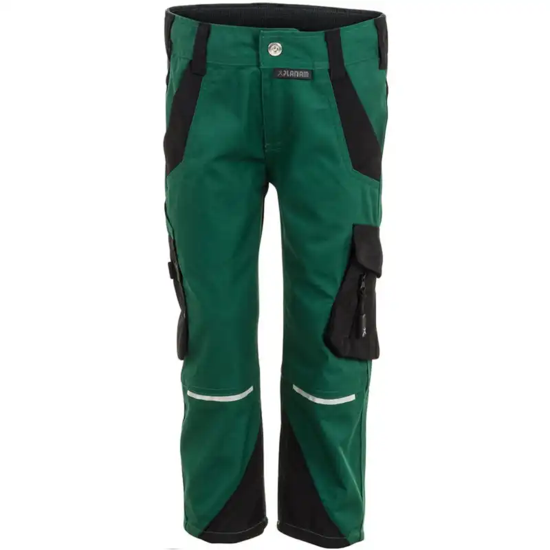 Kinder Stretch-Bundhose "Norit" in grün/schwarz, 110/116 - Thumbnail 1