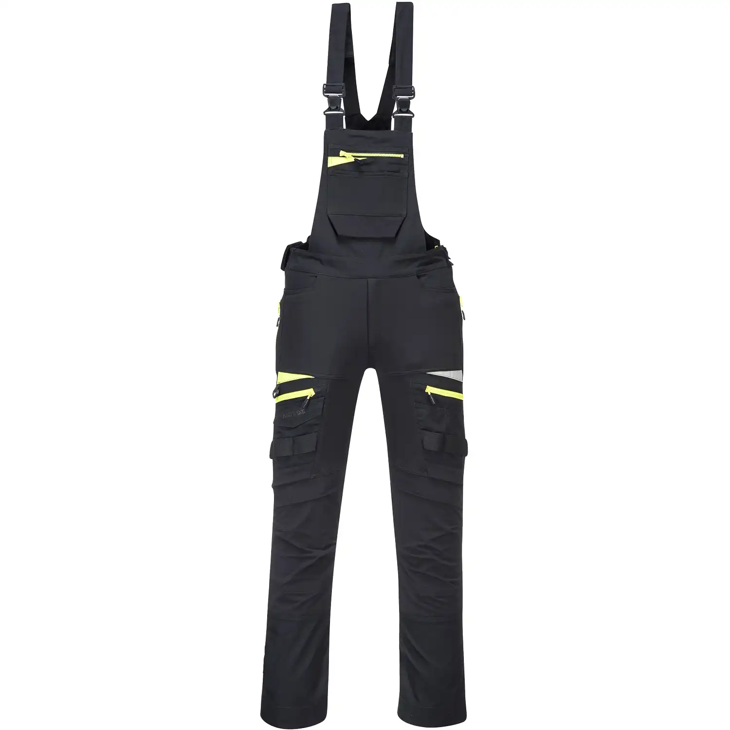 Stretch Latzhose "DX441" DX4 in schwarz, XL - Thumbnail 1