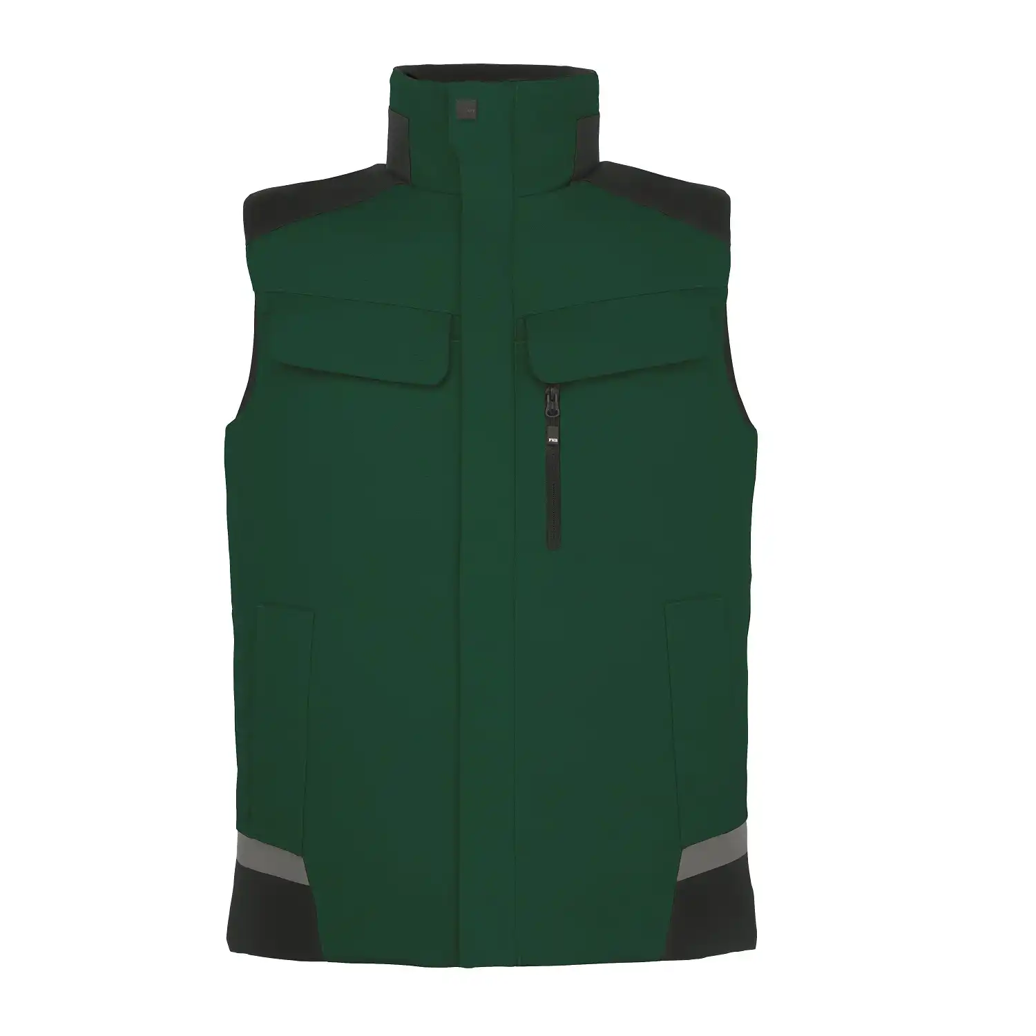 Softshell Arbeitsweste "HAUKE" in grün/schwarz, XXL - Bild 1