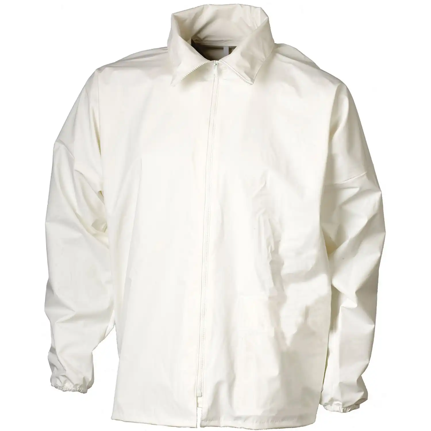 PU Regenjacke "076500" Pro mit Umlegekragen in white, L - Bild 1