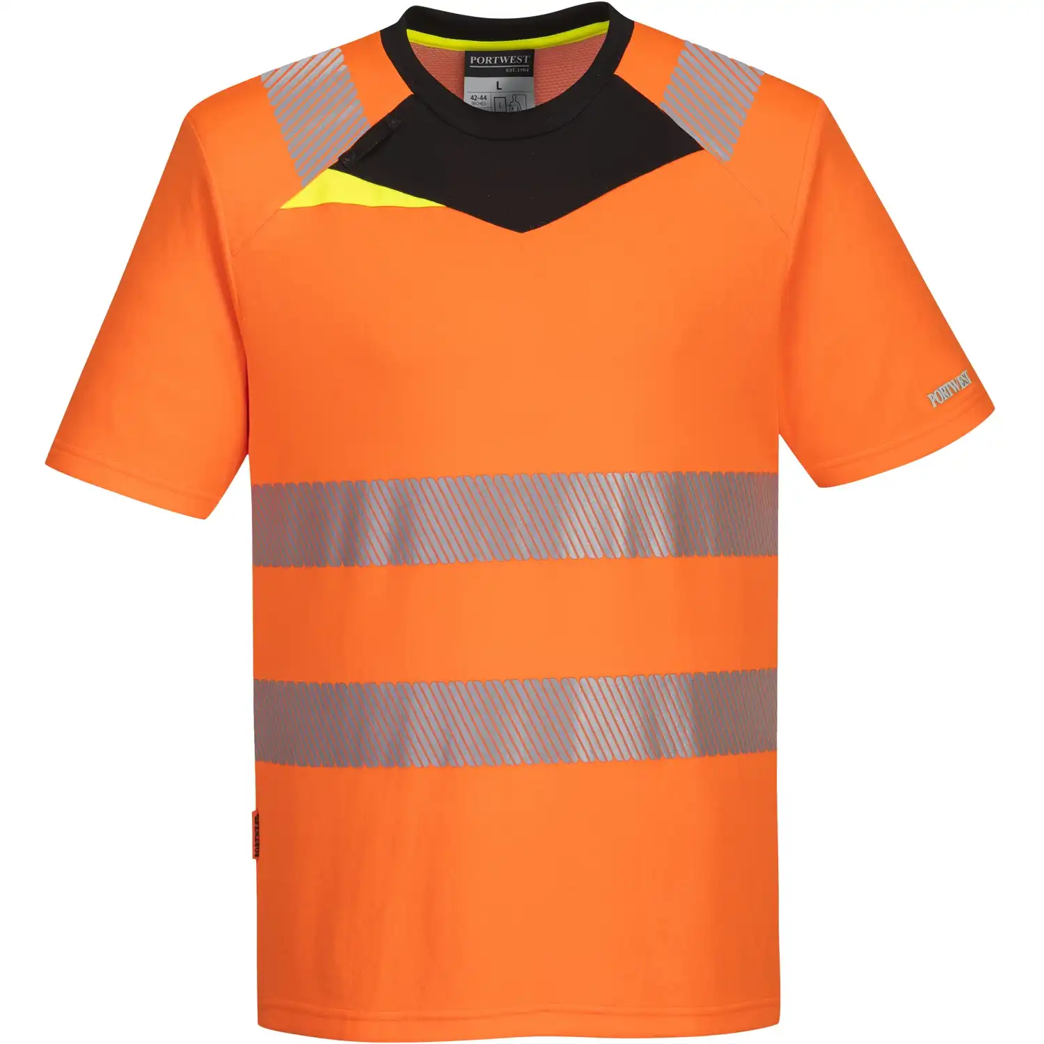 Warnschutz T-Shirt "DX413" DX4 in orange/schwarz, S - Bild 1