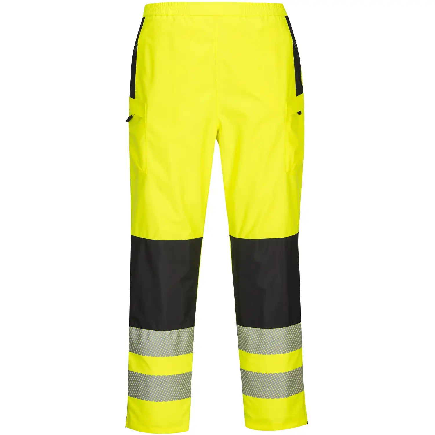 Damen Warnschutz Regenhose "PW386" PW3 in gelb/schwarz, L - Thumbnail 1