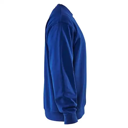 Pullover "3340" Rundhals in kornblau, M - Thumbnail 4