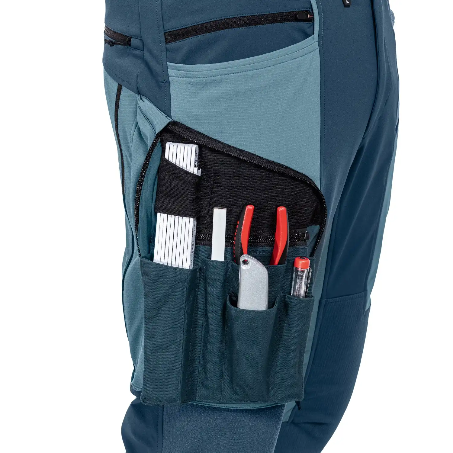 Stretch-Bundhose "MASCHINE" in 48, Blau - Thumbnail 3