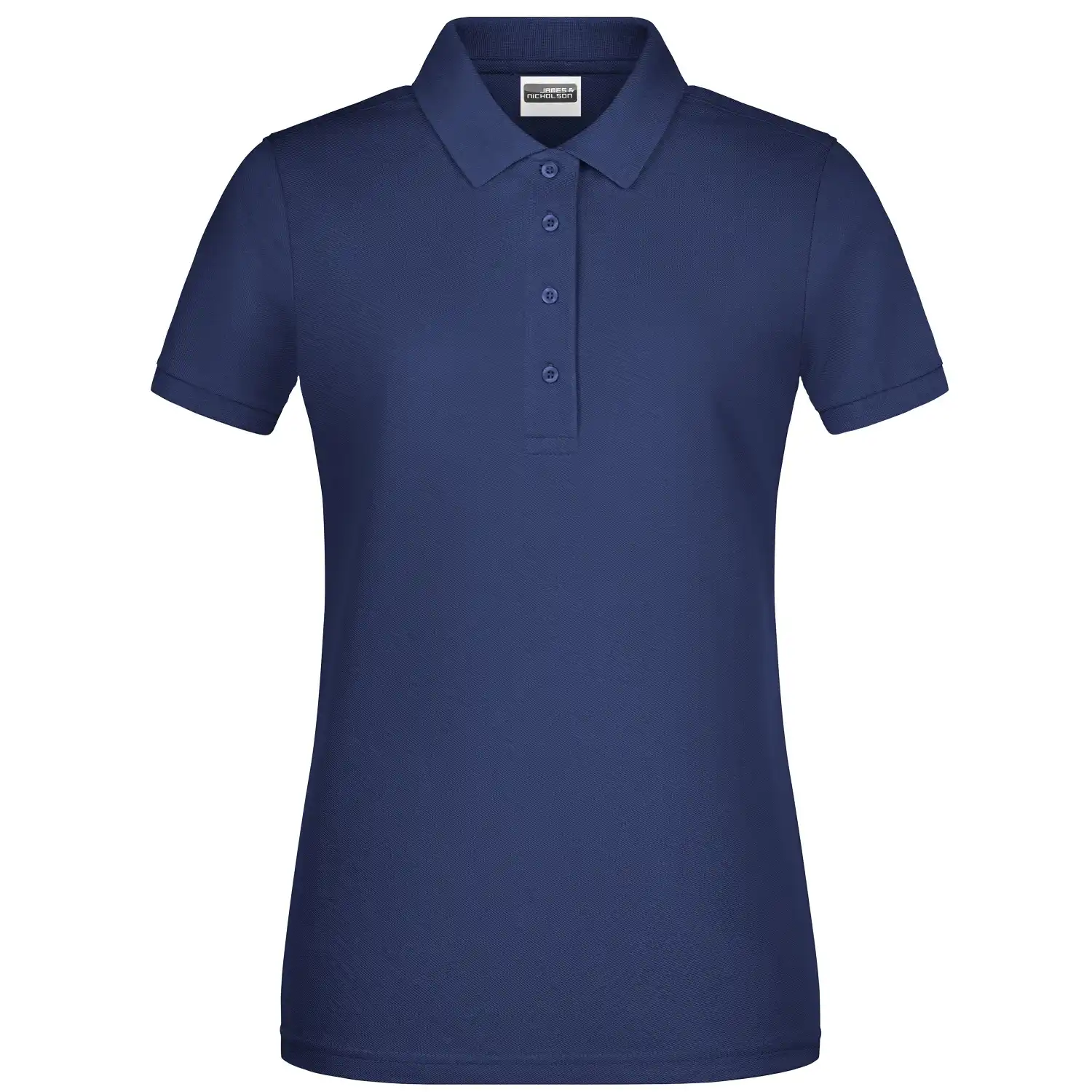 Damen Basic Polo-Shirt "8009" in navy, L - Thumbnail 1