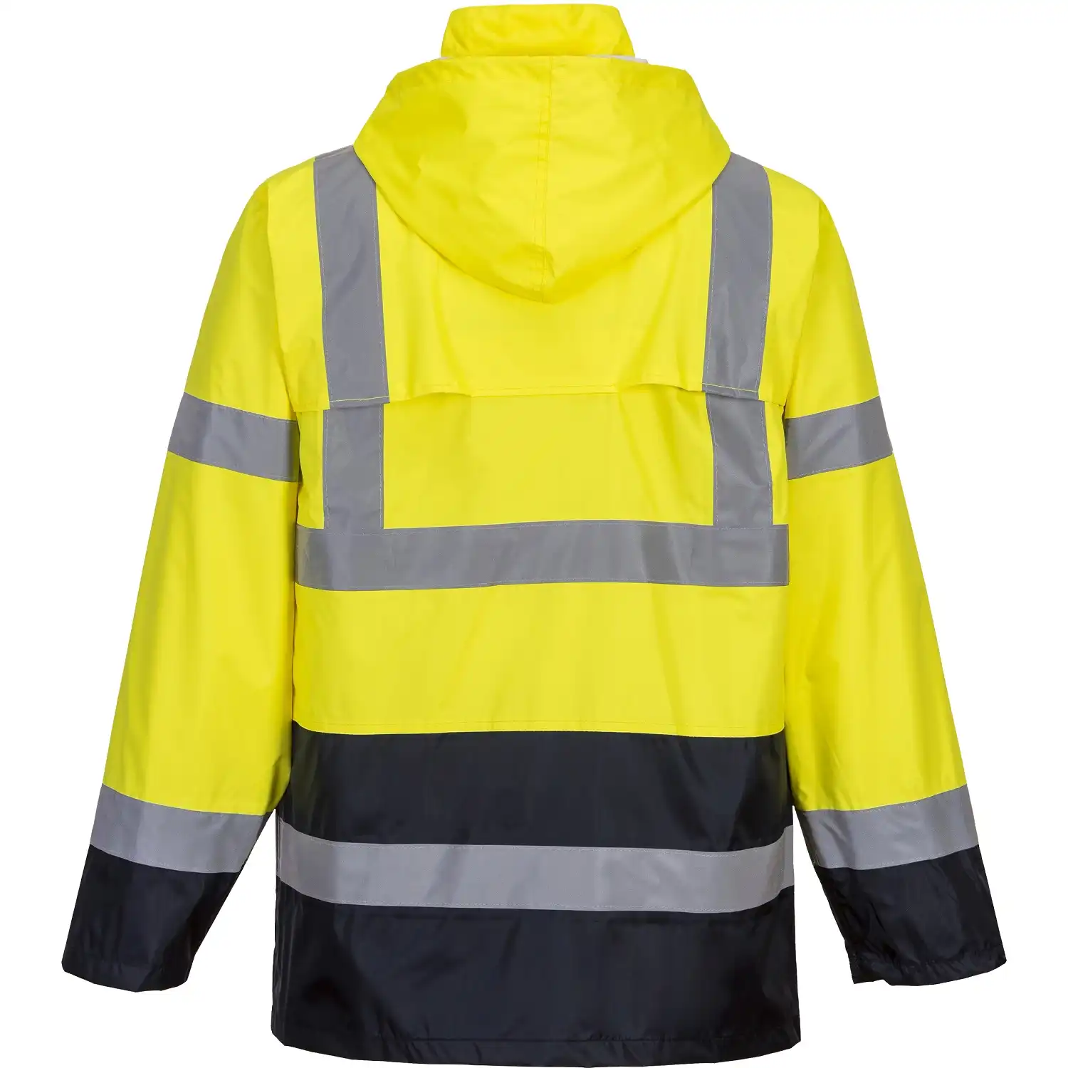 Warnschutz PVC-Regenjacke "H443" Kontrast in gelb/marine, XL - Thumbnail 2