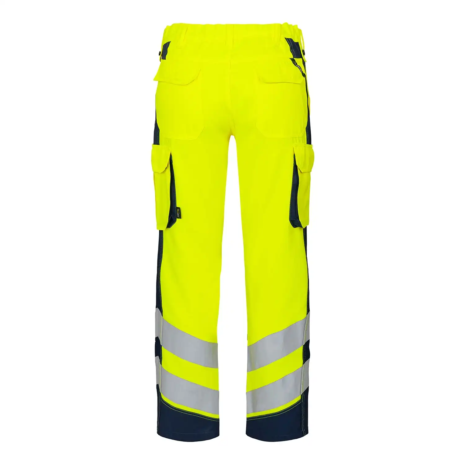 Damen Warnschutz Bundhose "2543-319" Safety Kl. 2 in gelb/marine, 48 - Thumbnail 2