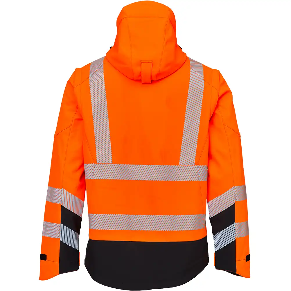 Warnschutz Softshelljacke 2-in-1 "117300R" Visible Xtreme in orange/schwarz, XS - Thumbnail 2