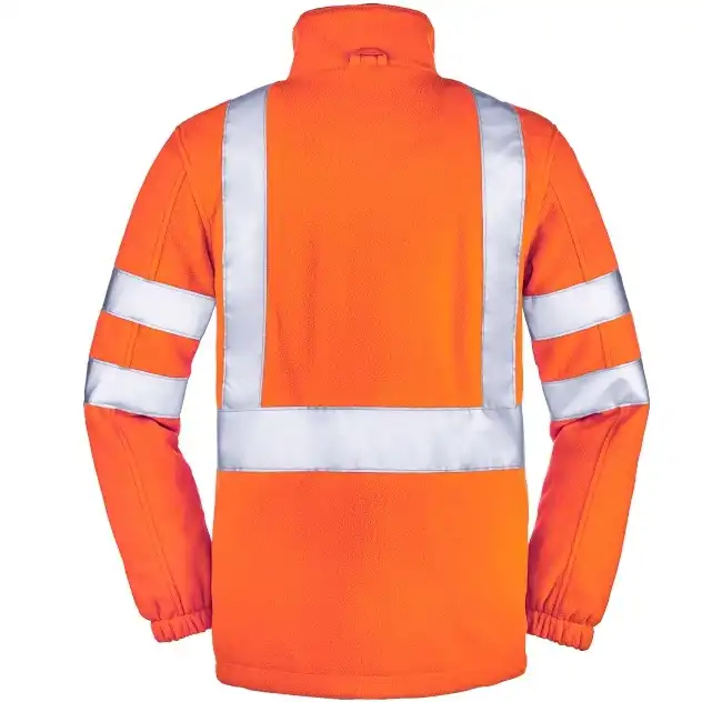 Warnschutz Fleecejacke "SEATTLE" - 4PROTECT® in Orange, L - Thumbnail 2