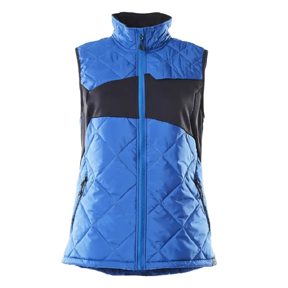 Damen Steppweste mit CLIMASCOT® „ACCELERATE“ in azurblau/schwarzblau, XS - Thumbnail 1