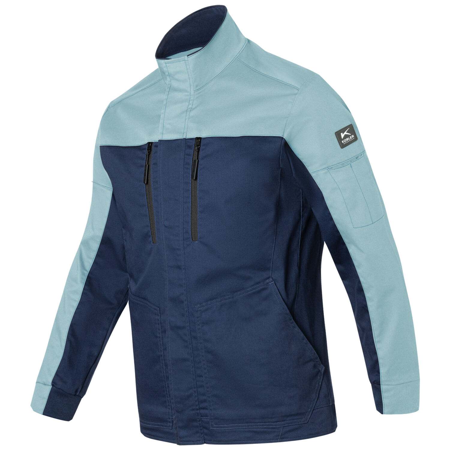 Stretch-Bundjacke "REFORCE" in marine/himmelblau, S - Thumbnail 1