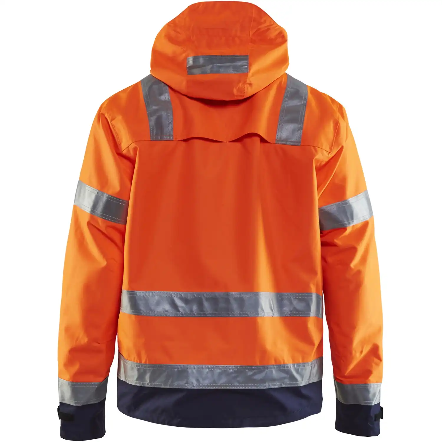Warnschutz Regenjacke "4837" in orange/marine, M - Thumbnail 2