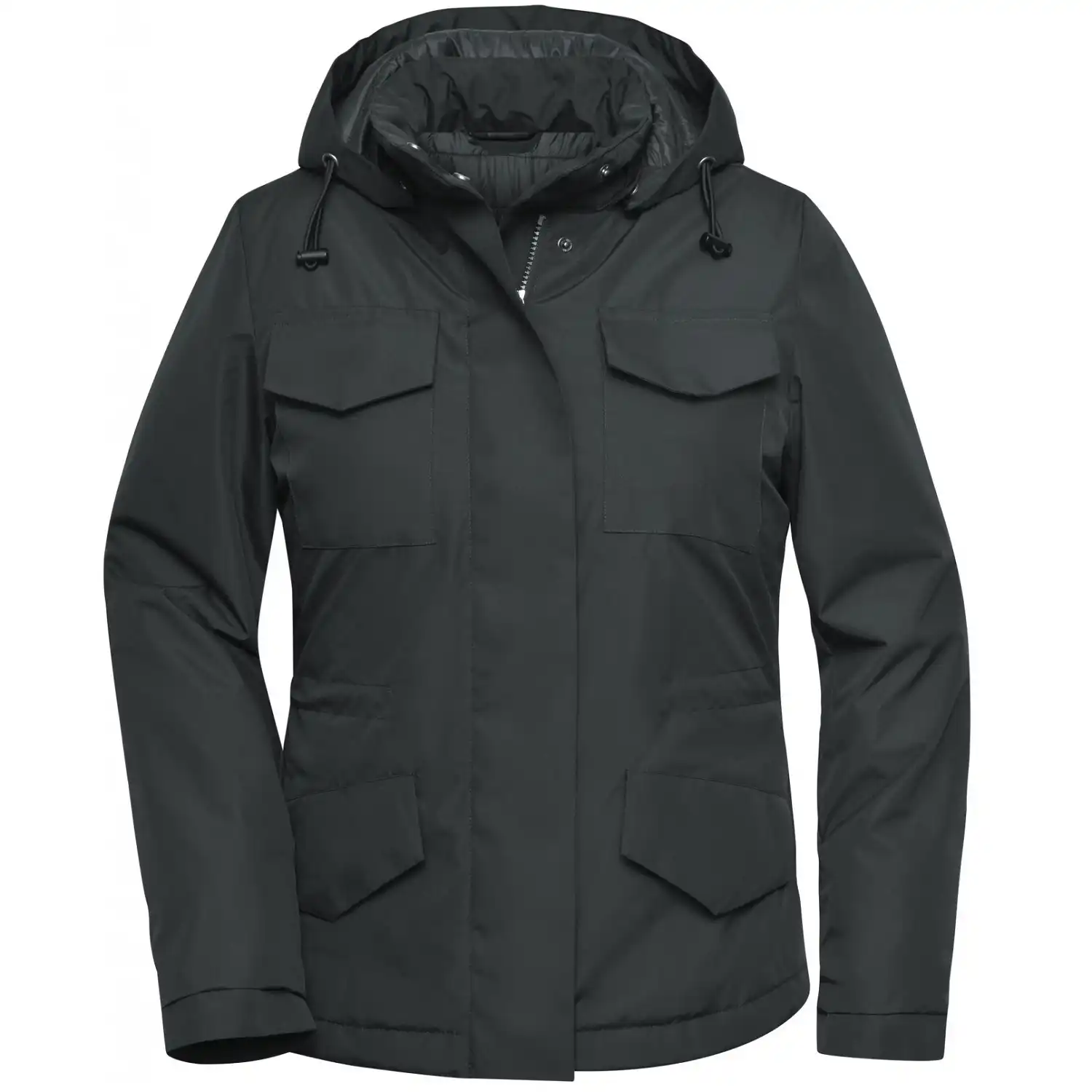 Damen wattierte Jacke "JN1157"-Daiber in graphite, L - Bild 1