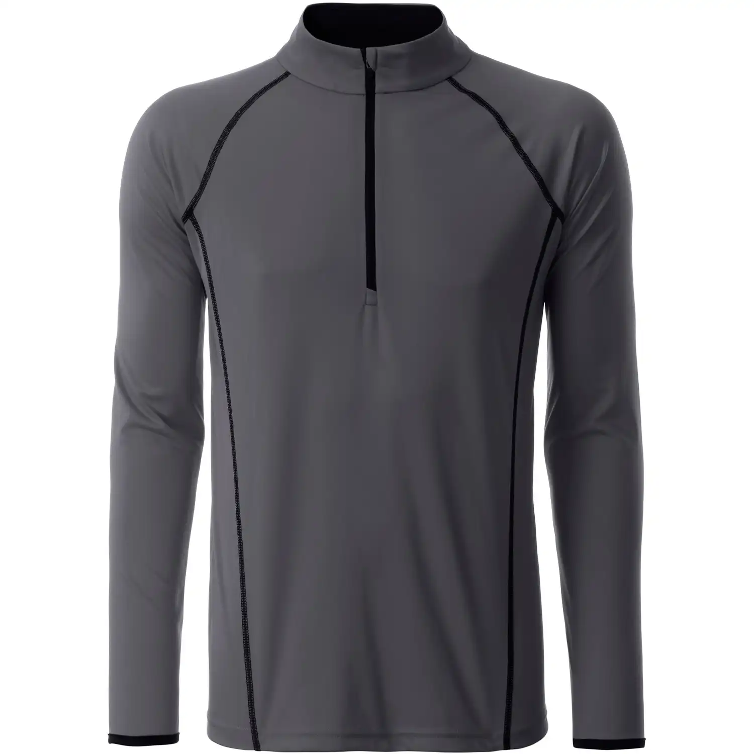 Funktionsshirt Langarm "JN498" in titan/black, M - Bild 1