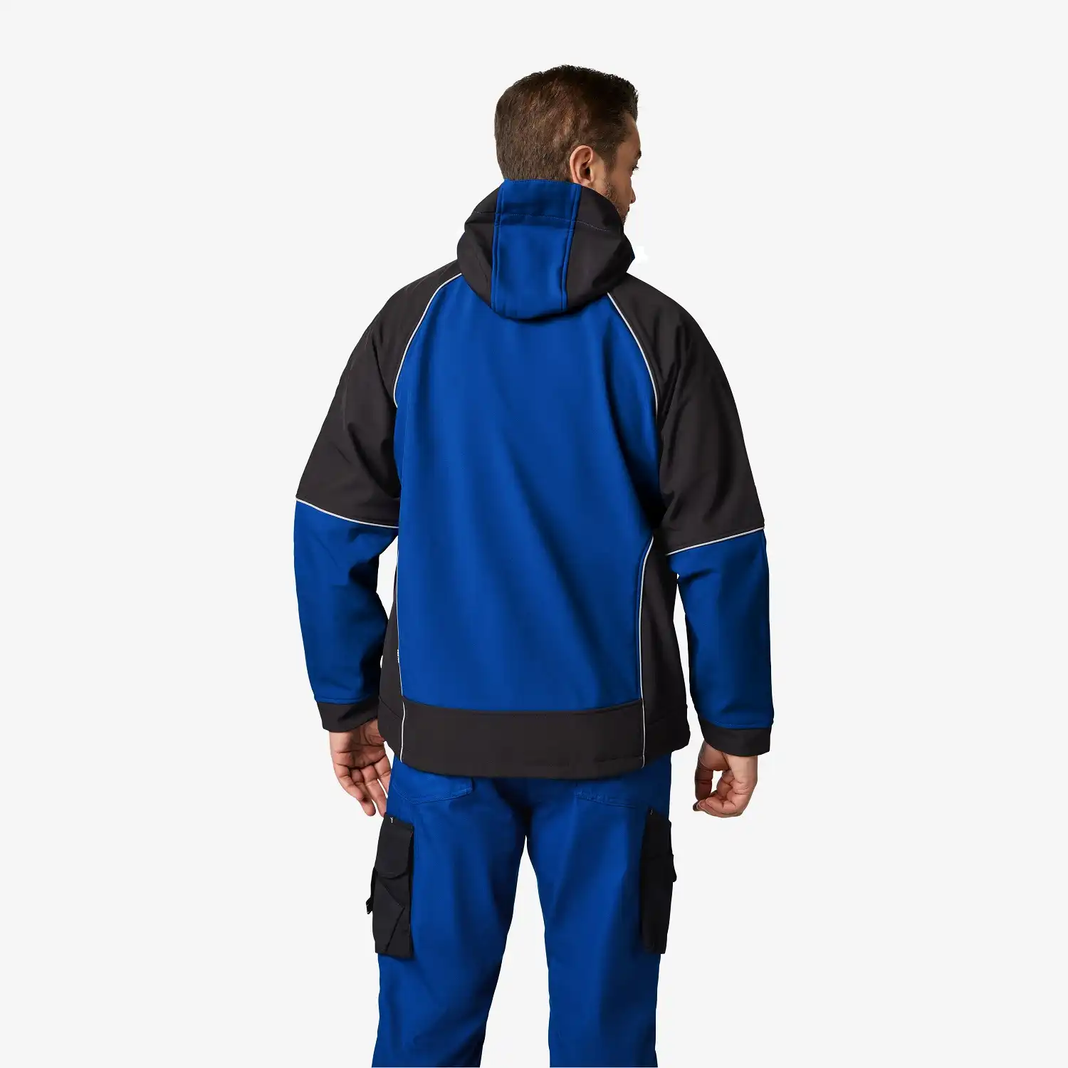 Softshelljacke "WALTER" in royalblau/schwarz, L - Thumbnail 2