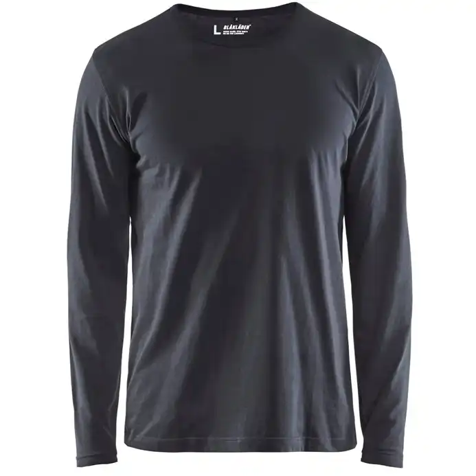 Langarmshirt "3500" in dunkelgrau, L - Thumbnail 1