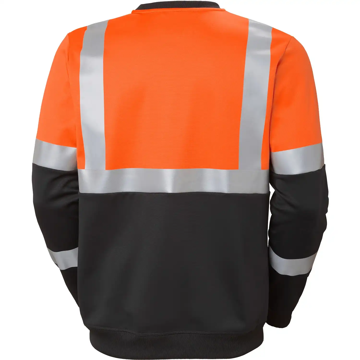 Warnschutz Sweatshirt "ADDVIS" UV-Schutz in orange/schwarz, XL - Thumbnail 2