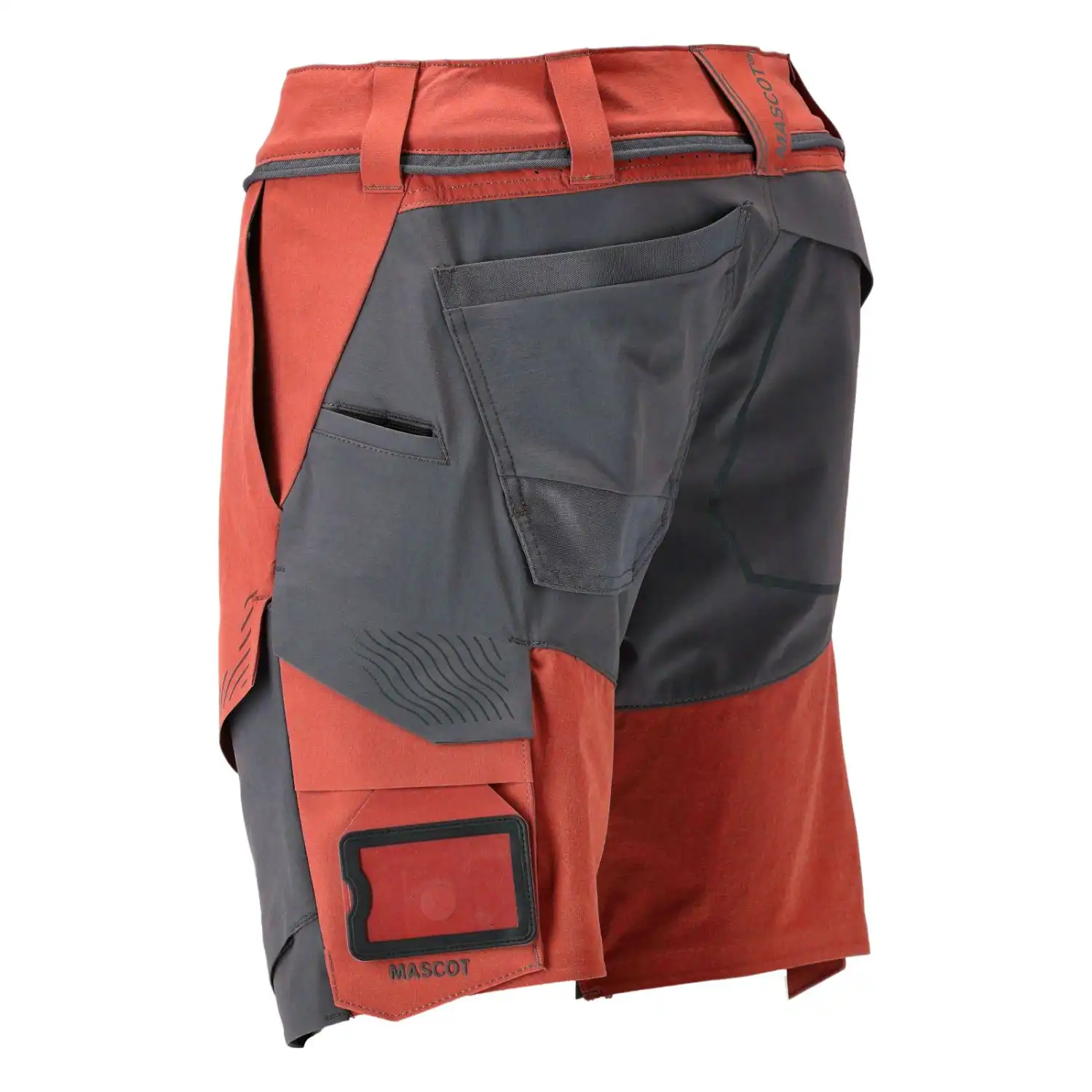 Stretch-Shorts "22149-605" Customized in herbstrot/anthrazit, 24C44 - Thumbnail 3